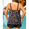 Plus Size Tankini Swimsuits – Women Two Piece Tankini Top with Shorts Flowy Swimsuit 2025 Bathing Suits(Colorful Paisley)