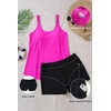 Plus Size Tankini Swimsuits – Women Two Piece Tankini Top with Shorts Flowy Swimsuit 2025 Bathing Suits(Hot Pink)