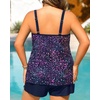 Plus Size Tankini Swimsuits – Women Two Piece Tankini Top with Shorts Flowy Swimsuit 2025 Bathing Suits(Star Whole Sky)