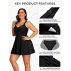 Tempt Me Women’s Plus Size Swim Dress – One Piece Swimsuits Tummy Control Bathing Suit Swimwear 2025(Black)