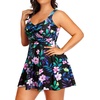 Tempt Me Women’s Plus Size Swim Dress – One Piece Swimsuits Tummy Control Bathing Suit Swimwear 2025(Floral)