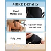 High Waisted Underwire Bikini Sets – Women 2025 Two Piece Swimsuits Halter Bathing Suits with Tummy Control Bottom(Black)