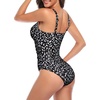 Tempt Me Women Ruched Slimming One Piece Swimsuits Tummy Control Vintage Bathing Suits(Petite Dot)