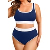 Navy Blue White