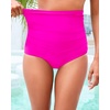 Tempt Me High Waisted Bikini Swimsuit Bottom – Women’s Tummy Control Bathing Suit Bottoms Swim Bottom 2025 Swimwear(Hot Pink)