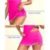 Women Tankini Swimsuits with Skirt – Two Piece Tummy Control Bathing Suit Halter V Neck 2026 Swimwear(Pink)