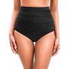 Tempt Me High Waisted Bikini Swimsuit Bottom – Women’s Tummy Control Bathing Suit Bottoms Swim Bottom 2025 Swimwear(Black)