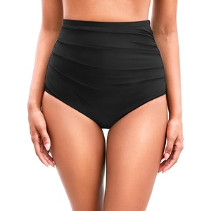 Tempt Me High Waisted Bikini Swimsuit Bottom – Women’s Tummy Control Bathing Suit Bottoms Swim Bottom 2025 Swimwear(Black)