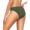 Tempt Me Women Bikini Bottom Full Coverage Bathing Suit Bottoms Swimsuit Bottom(Army Green)