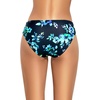 Tempt Me Women Bikini Bottom Full Coverage Bathing Suit Bottoms Swimsuit Bottom(Blue Floral)