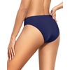Tempt Me Women Bikini Bottom Full Coverage Bathing Suit Bottoms Swimsuit Bottom(Navy Blue)