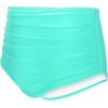 Tempt Me Women High Waisted Bikini Bottom Retro Ruched Swim Bottom Shirred Tankinis Brief(Lake Blue)