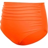 Tempt Me Women High Waisted Bikini Bottom Retro Ruched Swim Bottom Shirred Tankinis Brief(Orange)