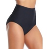 Tempt Me Women Retro High Waisted Bikini Bottoms Tummy Control Swimsuit Bottoms(Black)