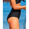 Tempt Me Women Retro High Waisted Bikini Bottoms Tummy Control Swimsuit Bottoms(Black)