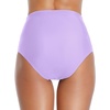 Tempt Me Women Retro High Waisted Bikini Bottoms Tummy Control Swimsuit Bottoms(Light Purple)