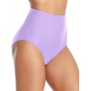 Tempt Me Women Retro High Waisted Bikini Bottoms Tummy Control Swimsuit Bottoms(Light Purple)