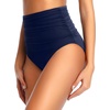 Tempt Me Women Retro High Waisted Bikini Bottoms Tummy Control Swimsuit Bottoms(Navy Blue)