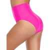 Tempt Me Women Retro High Waisted Bikini Bottoms Tummy Control Swimsuit Bottoms(Pink)