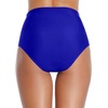Tempt Me Women Retro High Waisted Bikini Bottoms Tummy Control Swimsuit Bottoms(Royal Blue)