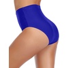 Tempt Me Women Retro High Waisted Bikini Bottoms Tummy Control Swimsuit Bottoms(Royal Blue)