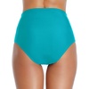Tempt Me Women Retro High Waisted Bikini Bottoms Tummy Control Swimsuit Bottoms(Turquoise)
