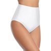 Tempt Me Women Retro High Waisted Bikini Bottoms Tummy Control Swimsuit Bottoms(White)