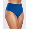 Tempt Me Womens High Cut High Waisted Bikini Bottoms Tummy Control Bathing Suit Bottoms Swim Bottom Swimsuit Bottom(Blue a)