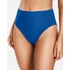 Tempt Me Womens High Cut High Waisted Bikini Bottoms Tummy Control Bathing Suit Bottoms Swim Bottom Swimsuit Bottom(Blue a)