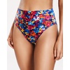 Tempt Me Womens High Cut High Waisted Bikini Bottoms Tummy Control Bathing Suit Bottoms Swim Bottom Swimsuit Bottom(Colorful Floral)