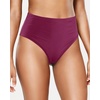 Tempt Me Womens High Cut High Waisted Bikini Bottoms Tummy Control Bathing Suit Bottoms Swim Bottom Swimsuit Bottom(Maroon)