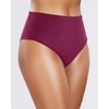 Tempt Me Womens High Cut High Waisted Bikini Bottoms Tummy Control Bathing Suit Bottoms Swim Bottom Swimsuit Bottom(Maroon)