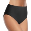 Tempt Me Women’s High Waist Bikini Bottom – Full Coverage Bathing Suit Swim Bottom 2025 Swimsuit Swimwear(Black)
