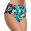 Tempt Me Women’s High Waist Bikini Bottom – Full Coverage Bathing Suit Swim Bottom 2025 Swimsuit Swimwear(Colorful Leaves)