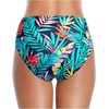 Tempt Me Women’s High Waist Bikini Bottom – Full Coverage Bathing Suit Swim Bottom 2025 Swimsuit Swimwear(Colorful Leaves)