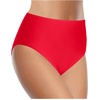 Tempt Me Women’s High Waist Bikini Bottom – Full Coverage Bathing Suit Swim Bottom 2025 Swimsuit Swimwear(Red)