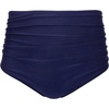 Tempt Me Women High Waisted Bikini Bottom Retro Ruched Swim Bottom Shirred Tankinis Brief(Navy Blue)