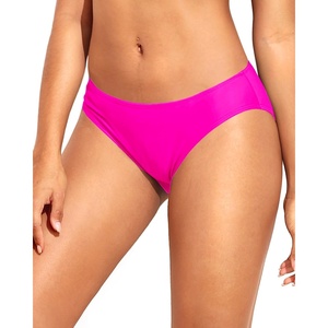 Tempt Me Women Bikini Bottom Full Coverage Bathing Suit Bottoms Swimsuit Bottom(Hot Pink)