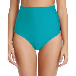 Tempt Me Women Retro High Waisted Bikini Bottoms Tummy Control Swimsuit Bottoms(Turquoise)