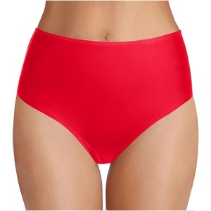 Tempt Me Women’s High Waist Bikini Bottom – Full Coverage Bathing Suit Swim Bottom 2025 Swimsuit Swimwear(Red)