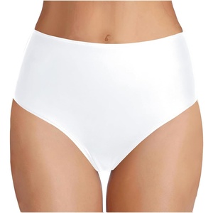 Tempt Me Women’s High Waist Bikini Bottom – Full Coverage Bathing Suit Swim Bottom 2025 Swimsuit Swimwear(White)