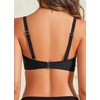 Bandeau Bikini Tops for Women – Strapless Swim Top Only Twist Front Bathing Suit Tops(Black)