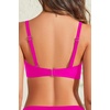Bandeau Bikini Tops for Women – Strapless Swim Top Only Twist Front Bathing Suit Tops(Pink)