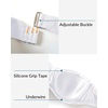 Bandeau Bikini Tops for Women – Strapless Swim Top Only Twist Front Bathing Suit Tops(White)