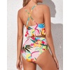 Tempt Me Women High Waisted Ruffle Bikini Set Two Piece Swimsuits Flounce Tummy Control Bathing Suit(Colorful Floral)