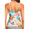 Tempt Me Women Tummy Control Tankini Top – V Neck Bathing Suit Flounce Ruffled Swim Top Only 2025(Colorful Floral)
