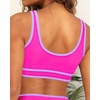 Women Sports Bra Bikini Top Athletic Bathing Suit Swimsuit Top for Teen Girls(Hot Pink)