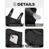 High Waisted Bikini with Skirt – Women Two Piece Swimsuit Skirted Bathing Suit Set with Pockets 2025 Swimwear(Black)
