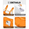 High Waisted Bikini with Skirt – Women Two Piece Swimsuit Skirted Bathing Suit Set with Pockets 2025 Swimwear(Orange)