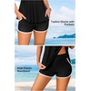 Tankini Swimsuits with Shorts – Two Piece Tummy Control Flowy Bathing Suits Top with Two Pockets Boy Shorts 2025(Black)